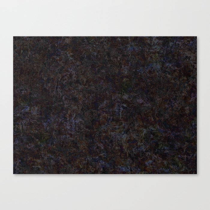 Dark impressionism strokes shapes Canvas Print