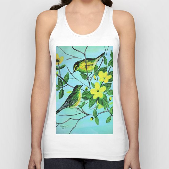 Thinking of spring Unisex Tank Top