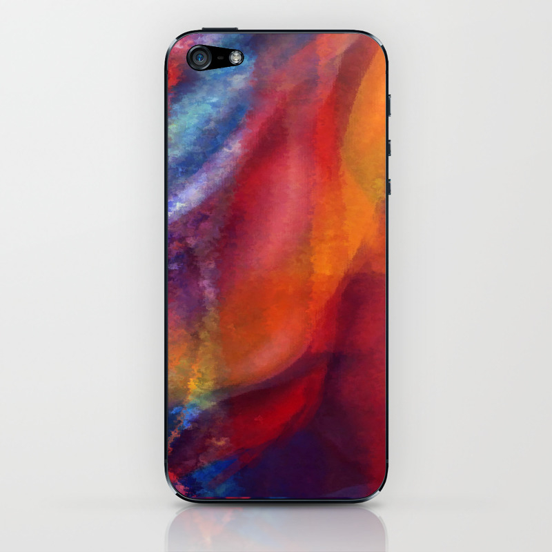 Dancing Colors Digital Painting Iphone Skin By Wim Designs Society6