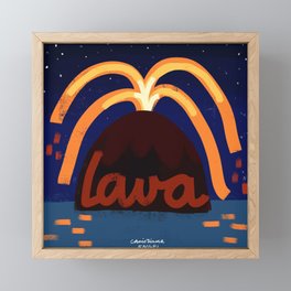 Lava Framed Mini Art Print