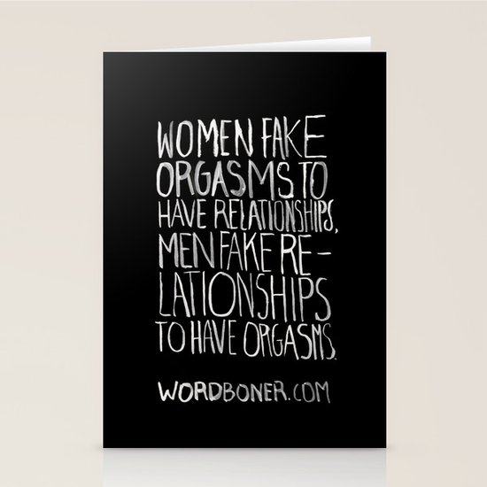 Orgasms Stationery Cards