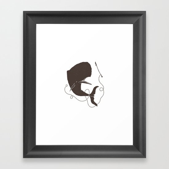 Moby Dick Framed Art Print