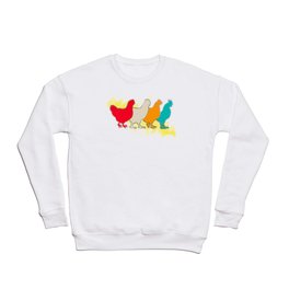Chickens Of Different Colors Crewneck Sweatshirt