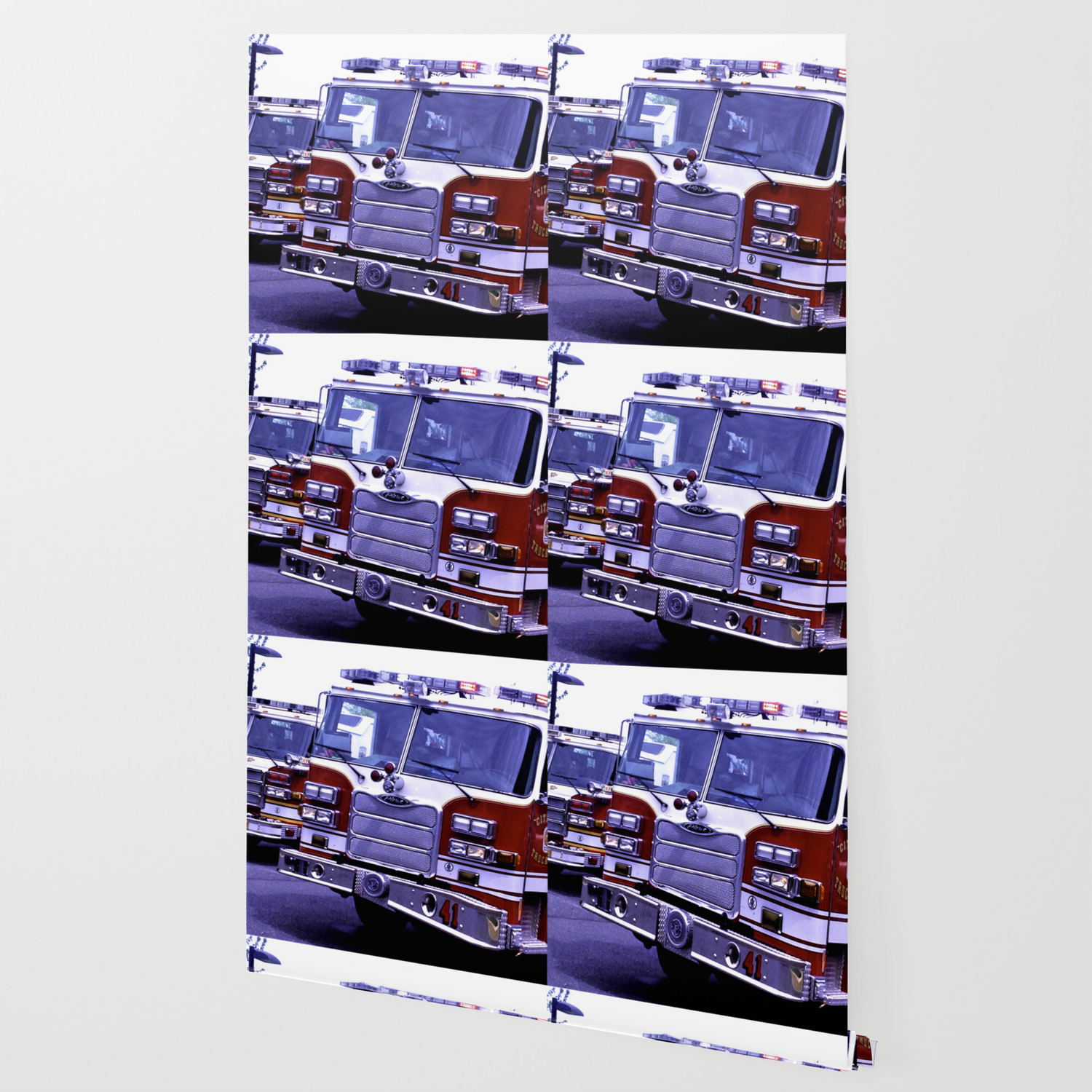 Those Wonderful Fire Trucks Wallpaper By Goldenviews Society6