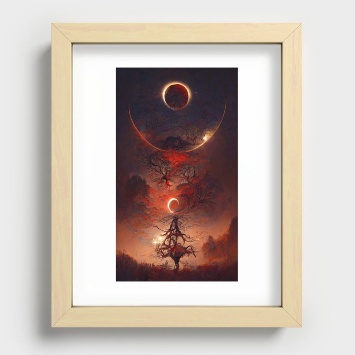 Witch's Eclipse Recessed Framed Print