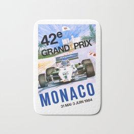 1984 MONACO Grand Prix Racing Poster Bath Mat | Grandprixposter, Vintageracing, Montecarlo, Racecar, Affichemonaco, 1984Monacogrand, Monacograndprix, Formulaone, Monacoposter, Automobileracing 