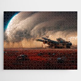 Landing on a new planet Jigsaw Puzzle