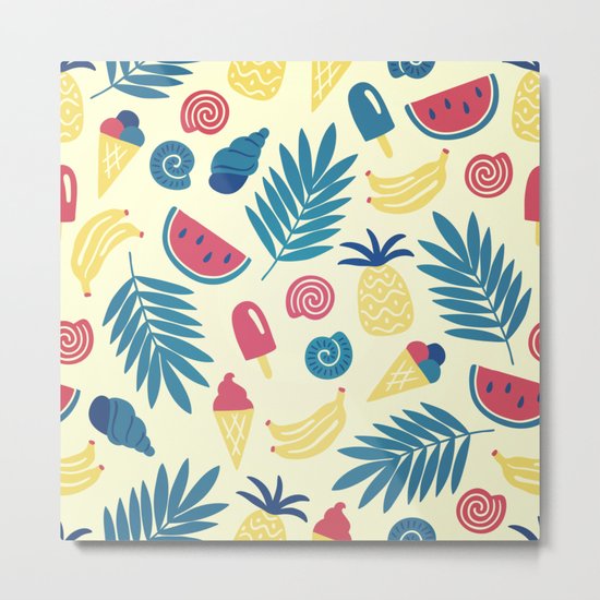 VINTAGE SUMMER Metal Print