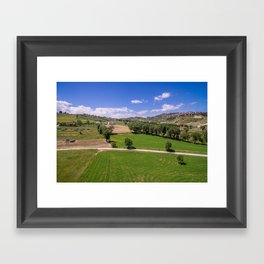 Green Fields of Abruzzo Framed Art Print