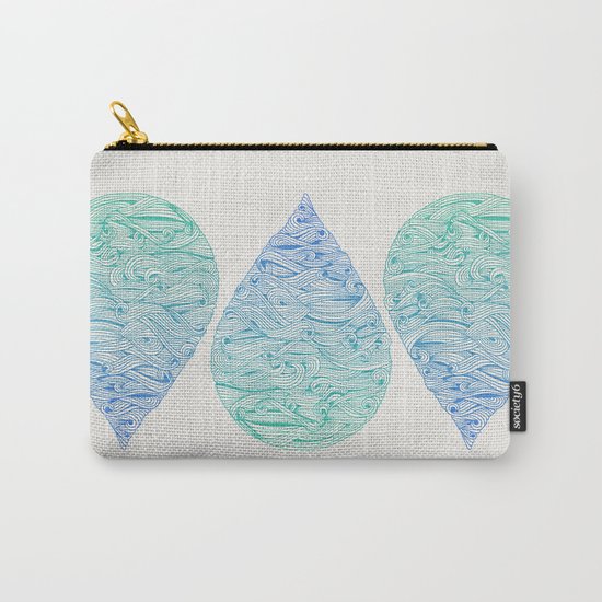 Ombré Droplet Carry-All Pouch