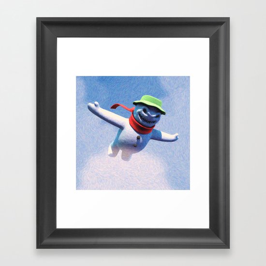 something scary in the air Framed Art Print