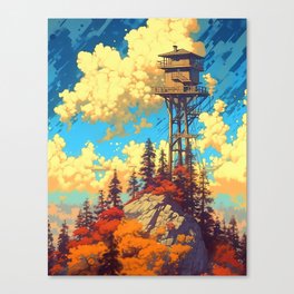 Forest Lookout Tower Canvas Print