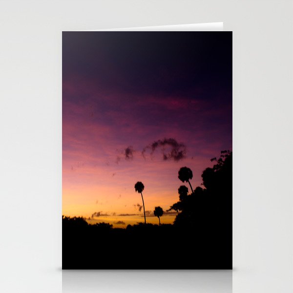 Beautiful Multi Colored Sunset Stationery Cards