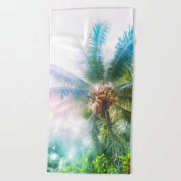 Mexican Palm Tree Vibes #1 #tropical #wall #art #society6 Beach Towel