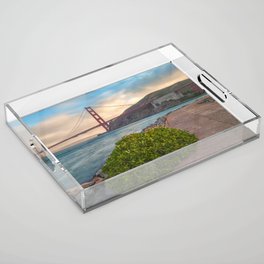 Golden Gate Sunset Acrylic Tray