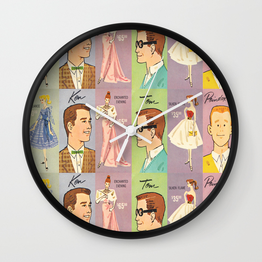 Vintage Queen Of The Prom Wall Clock By Lalunarossavintage Society6