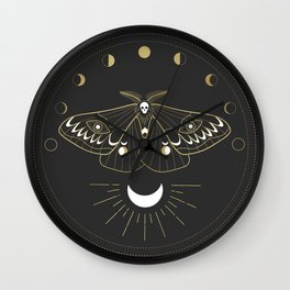 The Moon Moth Wall Clock