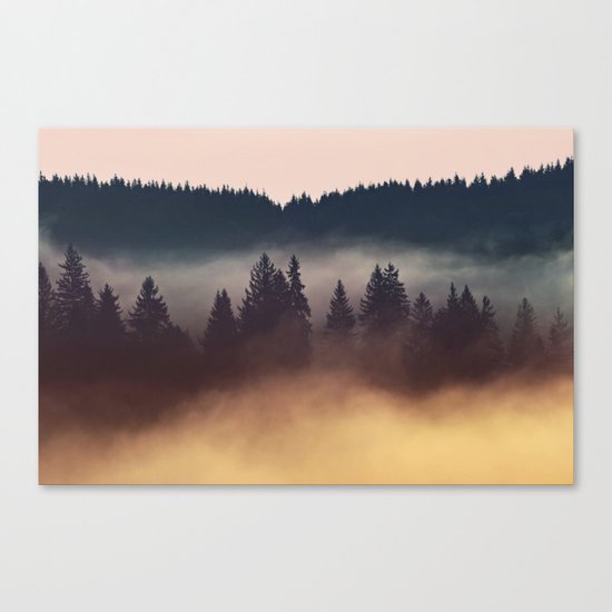 Foggy Layers Canvas Print