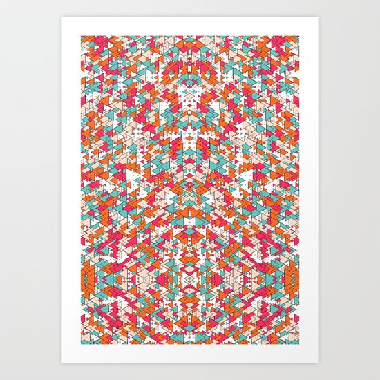 Chaotic Triangle Balance Art Print