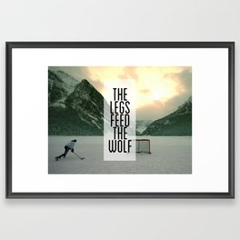 The Legs Feed The Wolf Framed Art Print