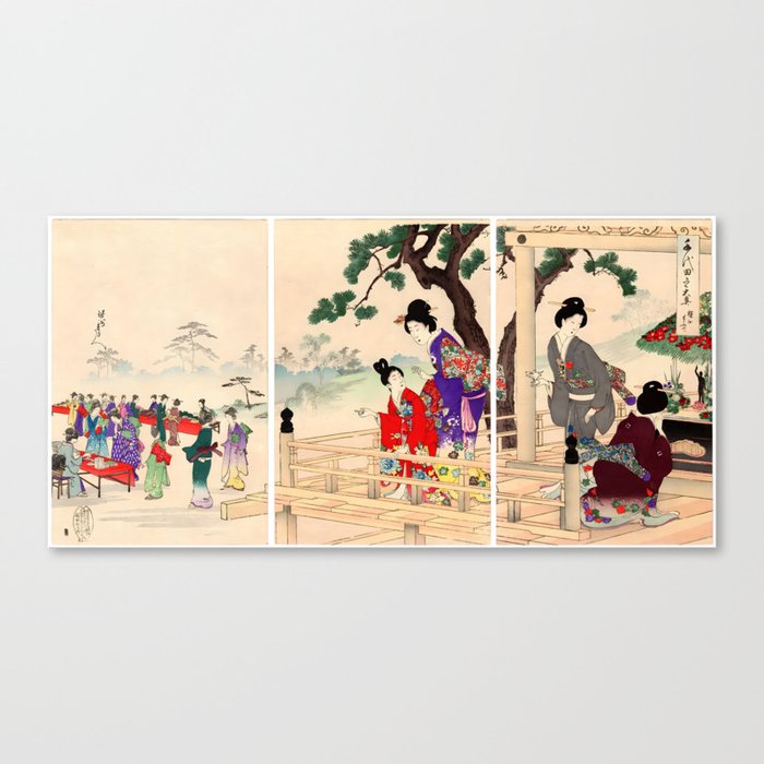 Buddha's Birthday (Toyohara Chikanobu) Canvas Print