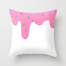 Frosting drip Throw Pillow