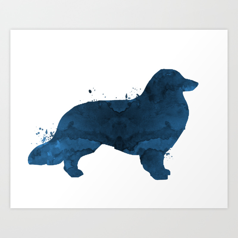 Longhaired Dachshund Art Print By Thejollymarten Society6