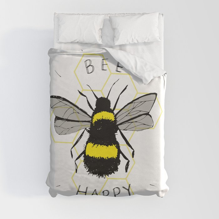 Bee Happy Duvet Cover