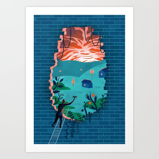 Ins and outs Art Print