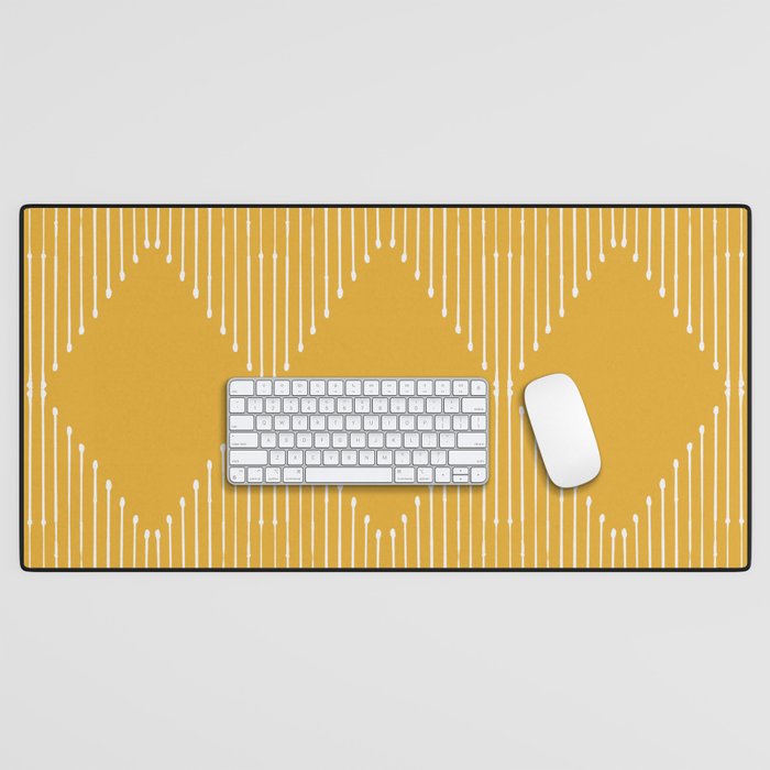 Geo (Yellow) Desk Mat