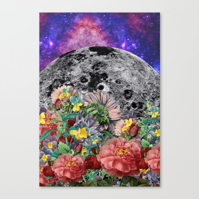 Moon flowers  Canvas Print