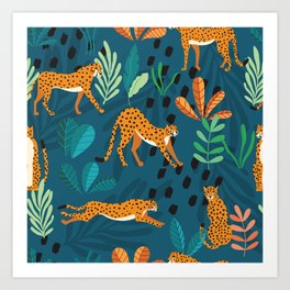 Cheetah pattern 001 Art Print