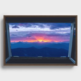 Lookout Sunrise Framed Canvas