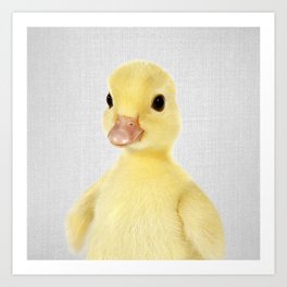 Duckling 2 - Colorful Art Print