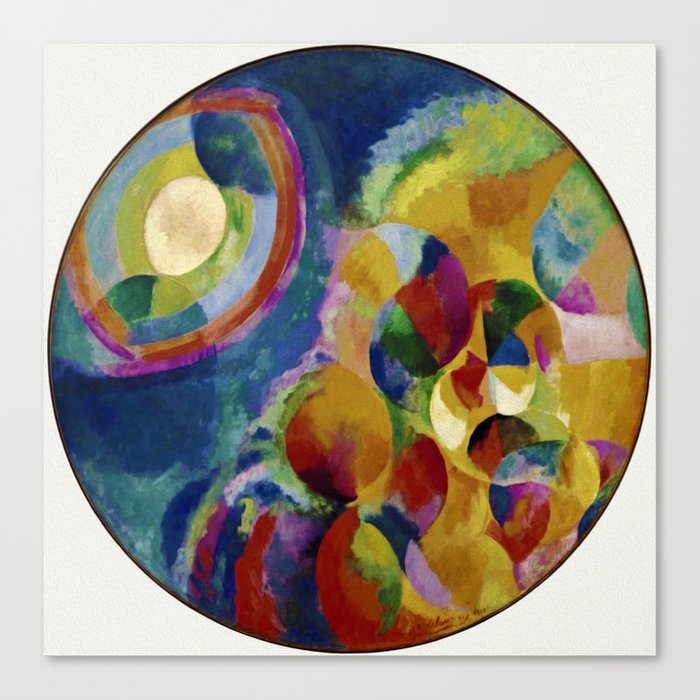 Robert Delaunay "Simultaneous contrasts sun and moon" Canvas Print