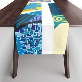 Assemble patchwork composition 16 Table Runner
