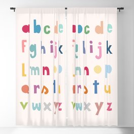 ABC alphabet art Blackout Curtain