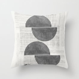 Old Retro Graphic Paper Throw Pillow