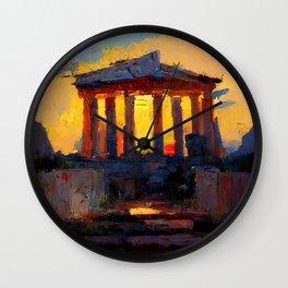 Temple of the Gods Wall Clock