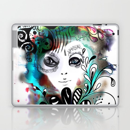 funny girl Laptop & iPad Skin