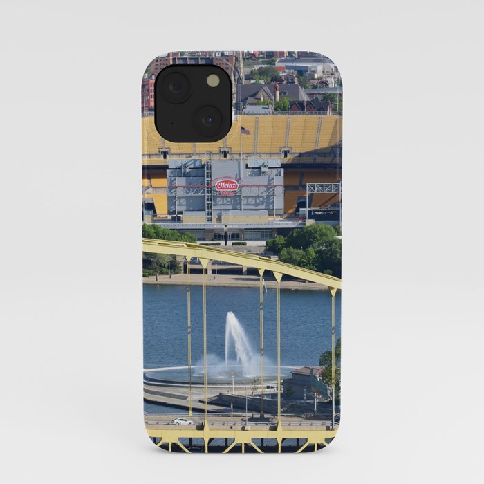 Heinz Field, Fort Pitt bridge and The Point in Pittsburgh iPhone Case