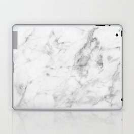 White Marble Laptop Skin