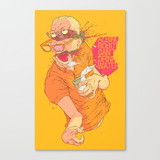 Albino Robot Canvas Print
