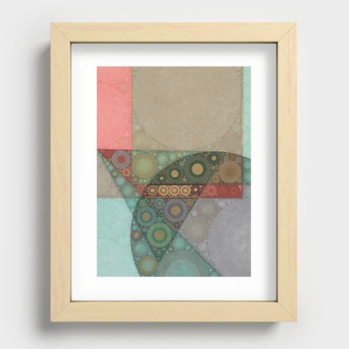 Circle Overlay Recessed Framed Print