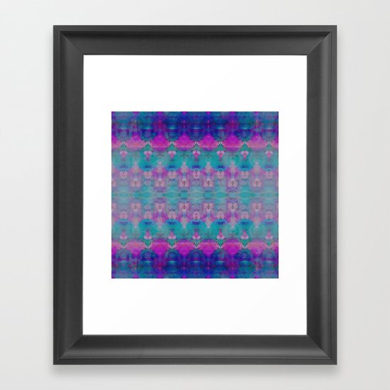 Watercolour Tribal Pink Framed Art Print