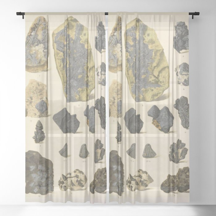 Silver And Gold Sheer Curtain