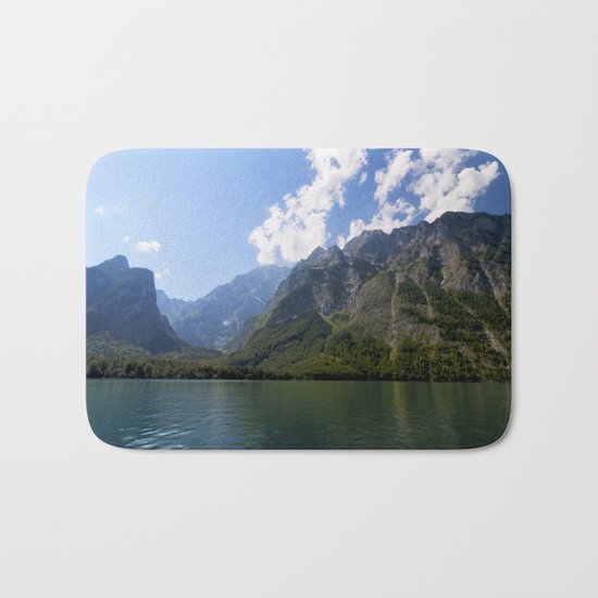 Bavaria - Alpes- Mountains Koenigssee Lake Bath Mat