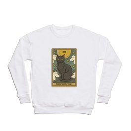 The Protector Crewneck Sweatshirt | Witchcraft, Magical, Witches, Mystical, Pet, Tarotcard, Cats, Drawing, Yoga, Witch 