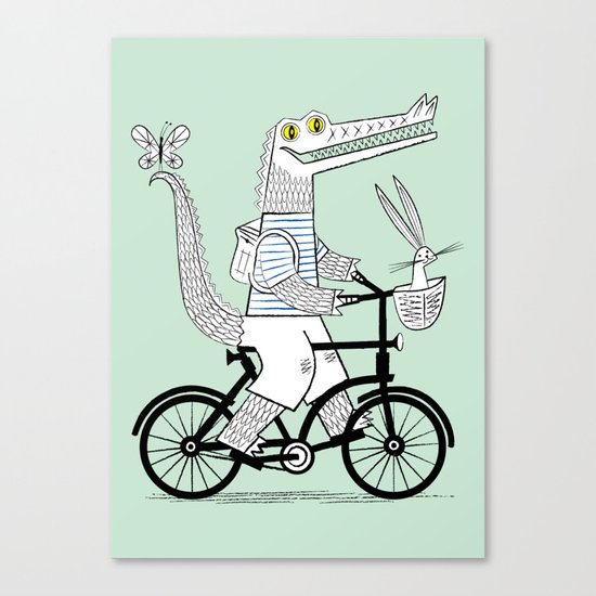 The Crococycle Canvas Print