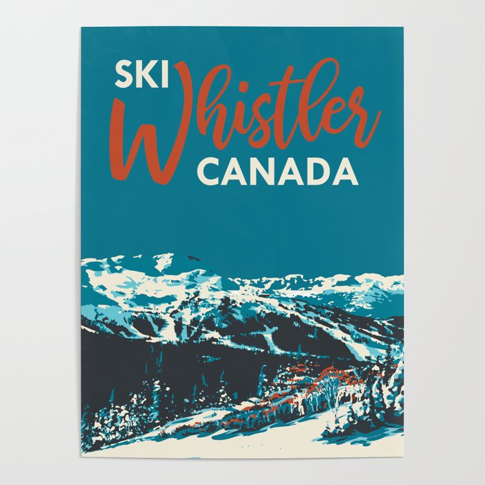 Ski Whistler Canada Poster